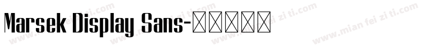 Marsek Display Sans字体转换
